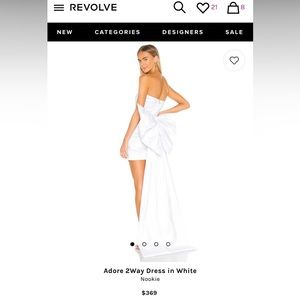 Adore 2way Dress in White